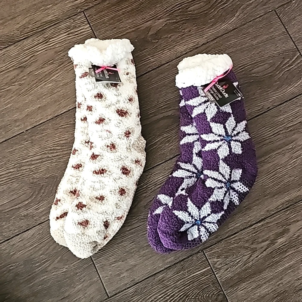 Cuddli Dud Socks! 🧦 Softest socks ever!! 1 Pair Left!! Brown/White